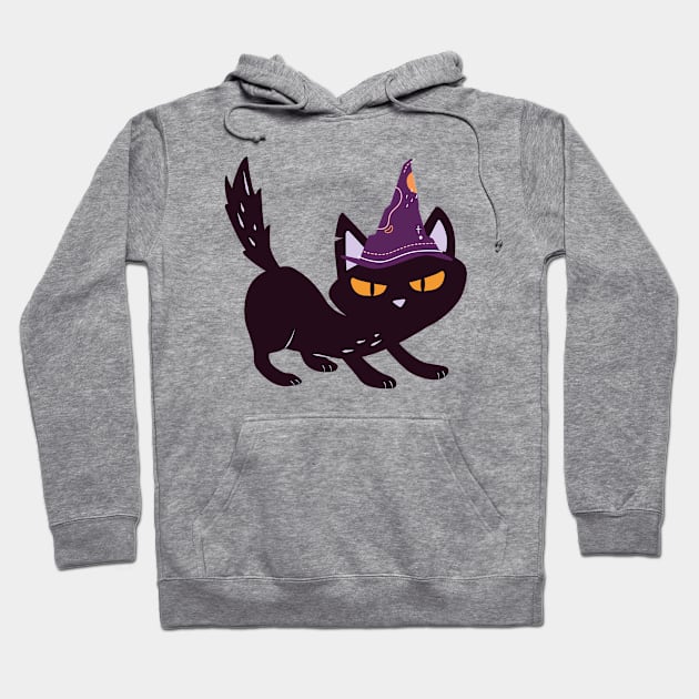 Halloween Cat Hoodie by ElevateElegance